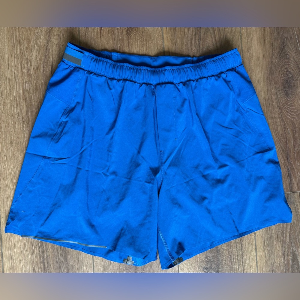Lululemon Surge Lined Short 6" Mens Size Large Blue Running  LM7A99S